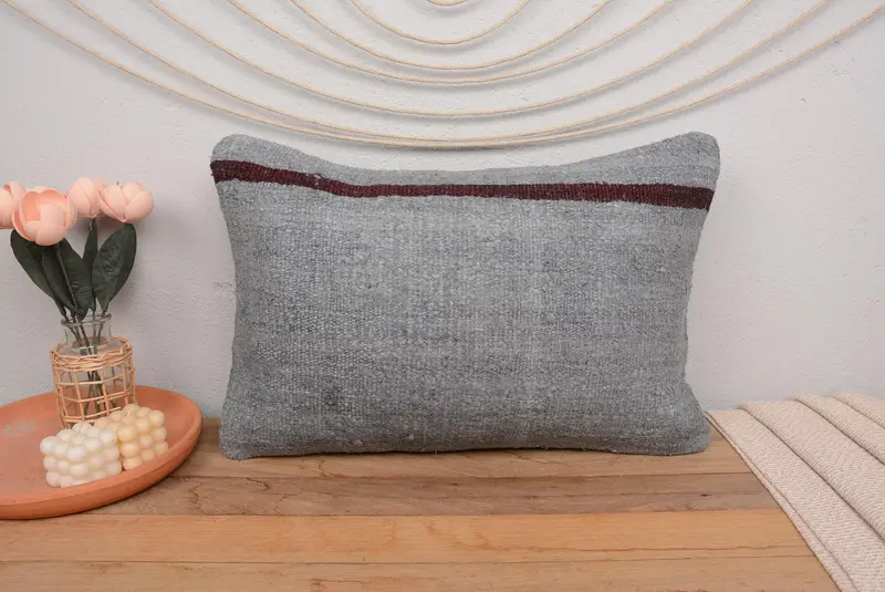 Handmade Southwestern Embroidered Pillow, 16x24 Inches Throw Pillow - 2