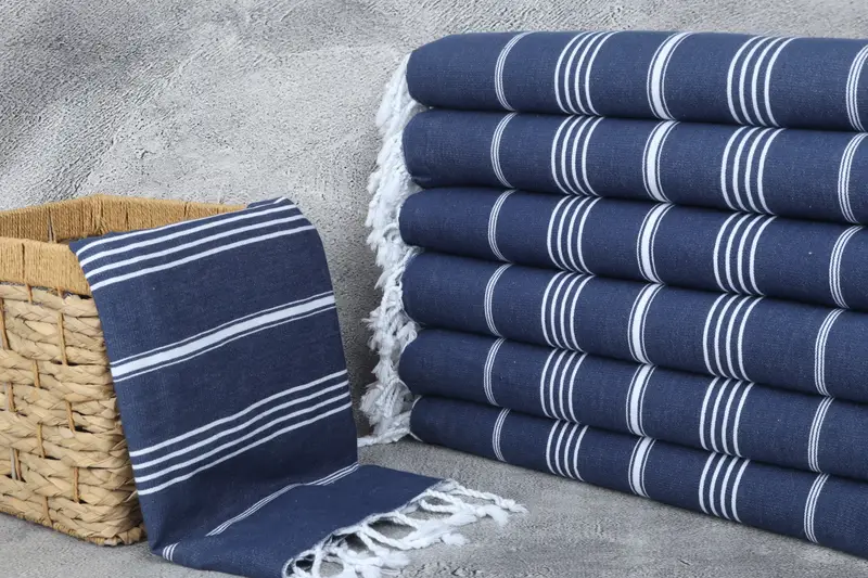 Embroidery Towel, Quick-Dry Beach Towel, Quick-dry towel, Wedding Gift For Bride, Organic Towel, 70x40 Cotton Striped Towel, Custom Towel - 3