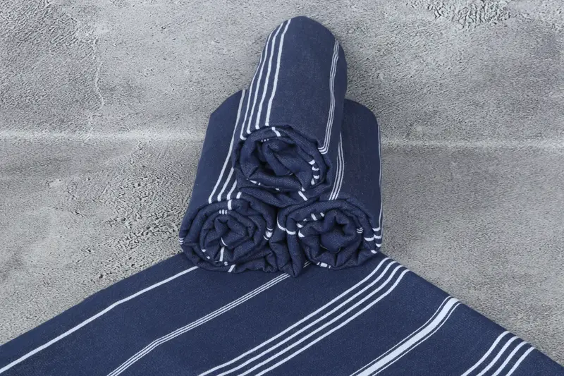 Embroidery Towel, Quick-Dry Beach Towel, Quick-dry towel, Wedding Gift For Bride, Organic Towel, 70x40 Cotton Striped Towel, Custom Towel - 7