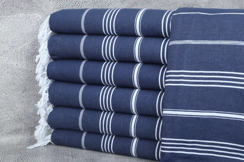 Embroidery Towel, Quick-Dry Beach Towel, Quick-dry towel, Wedding Gift For Bride, Organic Towel, 70x40 Cotton Striped Towel, Custom Towel - 1