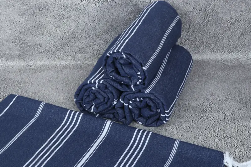 Embroidery Towel, Quick-Dry Beach Towel, Quick-dry towel, Wedding Gift For Bride, Organic Towel, 70x40 Cotton Striped Towel, Custom Towel - 8