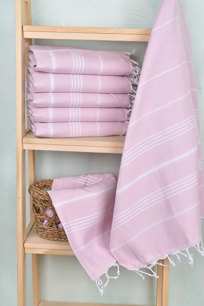 Turkish bath towel, Peshtemal, Soft towel, 70x40 Cotton Striped Towel, Thin and lightweight Turkish peshtemal, Bachelorette Party Decorations - 3