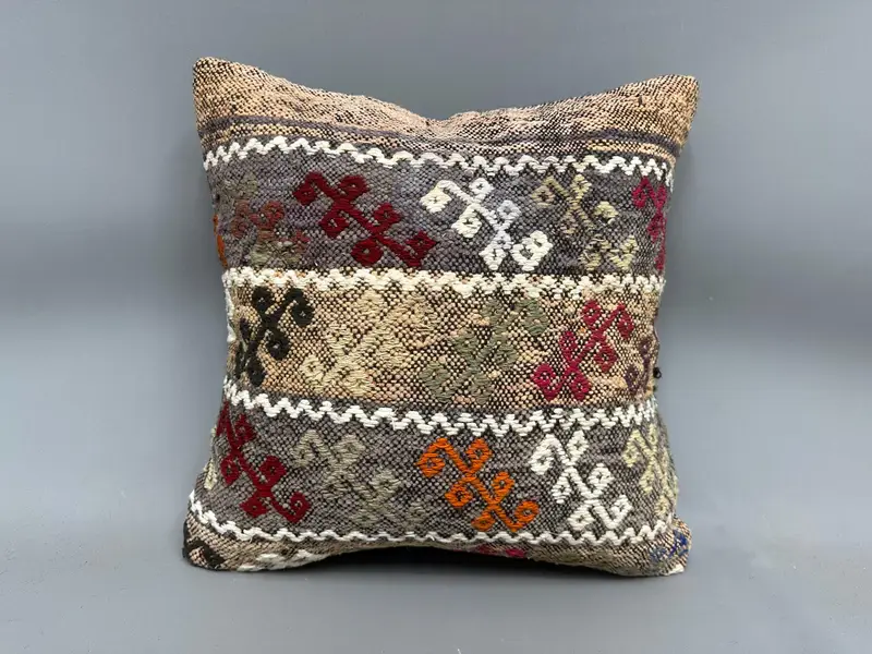 20x20 White Pillow Cover, Indoor Pillow Case, Vintage Pillow, Pillow Sham, Boho Pillow Sham Cover, Hippie Throw Cushion Cover, Pillow for Couch - 4
