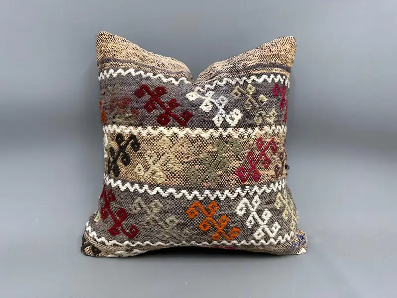 20x20 White Pillow Cover, Indoor Pillow Case, Vintage Pillow, Pillow Sham, Boho Pillow Sham Cover, Hippie Throw Cushion Cover, Pillow for Couch - 1