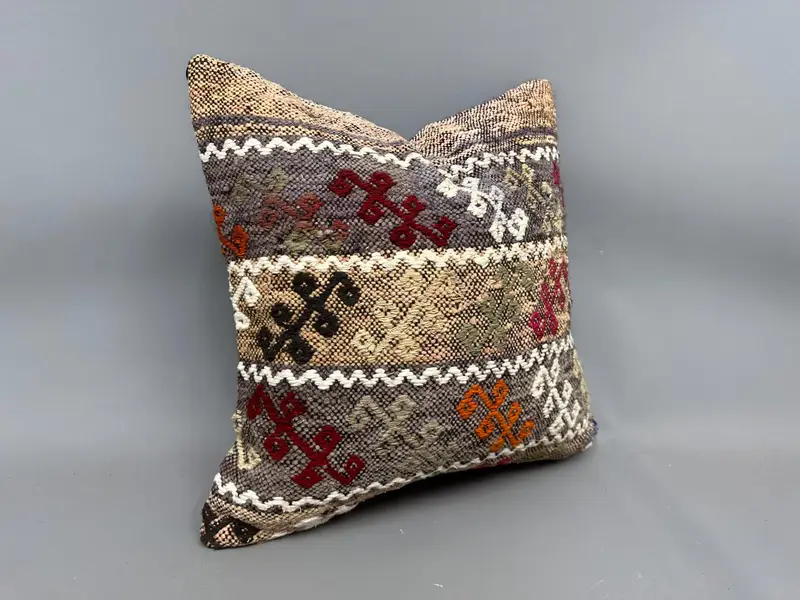 20x20 White Pillow Cover, Indoor Pillow Case, Vintage Pillow, Pillow Sham, Boho Pillow Sham Cover, Hippie Throw Cushion Cover, Pillow for Couch - 2