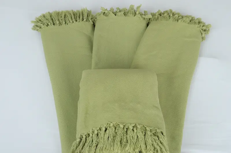 Shower Curtain, Woven Throw Blanket, 88x70 Cotton Stonewashed Chevron Towel, Turkish Towel Blanket, Tablecloth, Bridal Shower Gift, Quenn Bedspread - 5