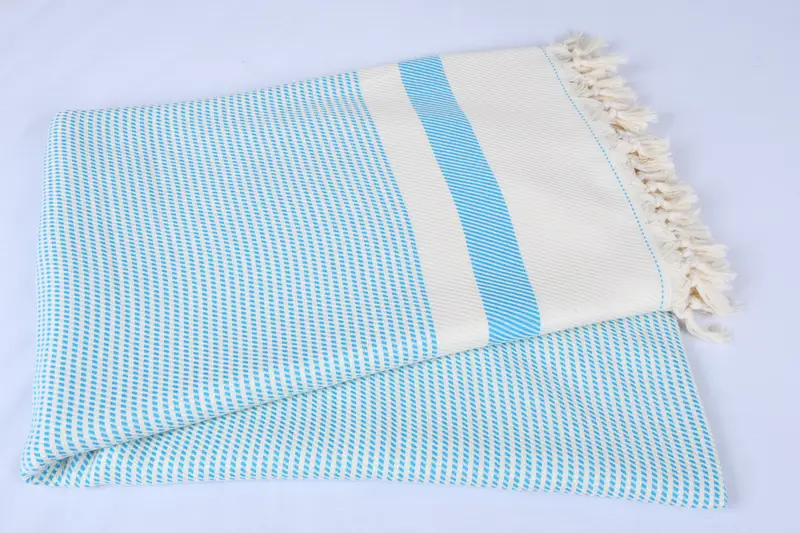 Best Wedding Gift, Aesthetic Blanket, Gift For Him, Turkish Tablecloth, 88x80 Cotton Striped Towel, Tablecloth, Monogram Blanket, Housewarming Gift - 5