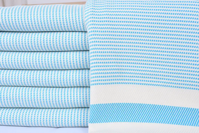 Best Wedding Gift, Aesthetic Blanket, Gift For Him, Turkish Tablecloth, 88x80 Cotton Striped Towel, Tablecloth, Monogram Blanket, Housewarming Gift - 3