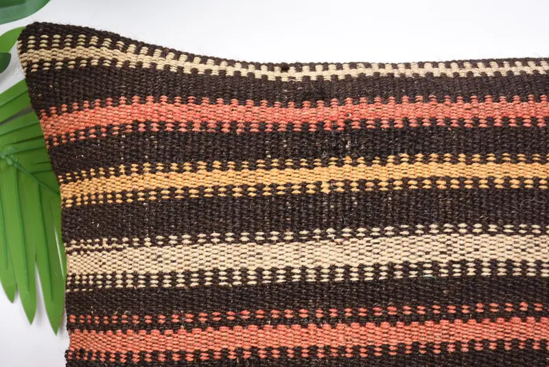 Sofa Cushion Case, Car Cushion Cover, Gift Pillow, Vintage Kilim Pillow, 12x24 Orange Cushion Case, Sofa Pillow Case, Boho Pillow Sham Cover, Pillow - 2
