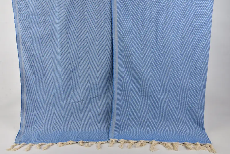 Turkish Bedspread, 84x68 Cotton Zig zag Towel, Boyfriend Gift, Best Wedding Gift, Woven Blanket, Personalized Blanket, Bachelorette Gifts - 7