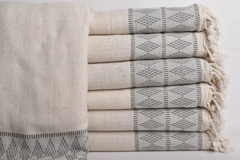 Best Wedding Gift, Throw Blanket Couch, Turkish Blanket Throw, Bachelorette Gifts, Bridesmaid Gift, 100x88 Linen Kilim Design Towel, Tablecloth - 1