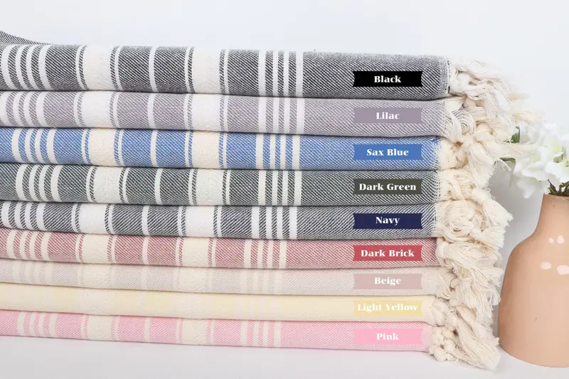70x40 Cotton Herringbone Towel, Bridesmaid Gift, Housewarming Gift, Personalized Beach Towel, Bridal Shower Gifts, Personalized Bridesmaid Gift - 2