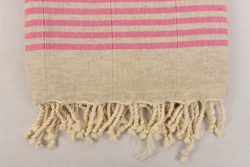 Monogram plaj havlu, spor salonu havlu, kişiselleştirilmiş düğün hediyesi, 70x40 keten çizgili havlu, nedime havlu, peshtemal havlu, erkek arkadaş Noel hediyesi - 8