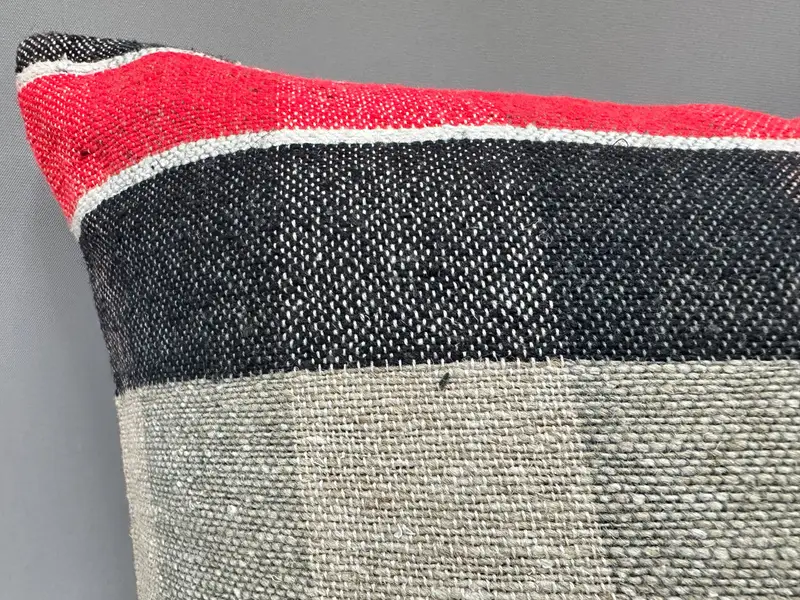 20x20 Red Pillow Cover, Vintage Kilim Pillow, Pillow, Handwoven Pillow, Sofa Bolster Pillow Case, Interior Designer Pillow, Turkish Pillow - 5