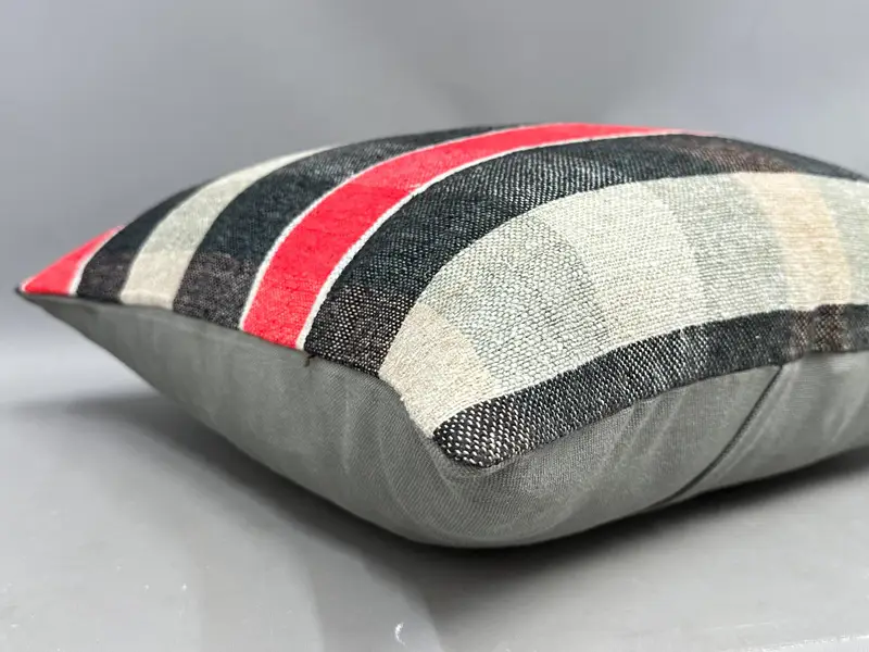 20x20 Red Pillow Cover, Vintage Kilim Pillow, Pillow, Handwoven Pillow, Sofa Bolster Pillow Case, Interior Designer Pillow, Turkish Pillow - 6