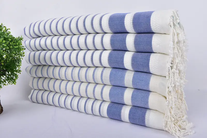 Best Friend Gift, Bridesmaid Gifts, Embroidered Towel, 70x40 Cotton Striped Towel, Thin and lightweight Turkish peshtemal, Bridesmaid Favors - 3