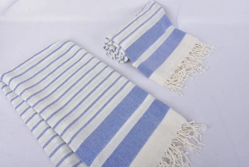 Best Friend Gift, Bridesmaid Gifts, Embroidered Towel, 70x40 Cotton Striped Towel, Thin and lightweight Turkish peshtemal, Bridesmaid Favors - 7