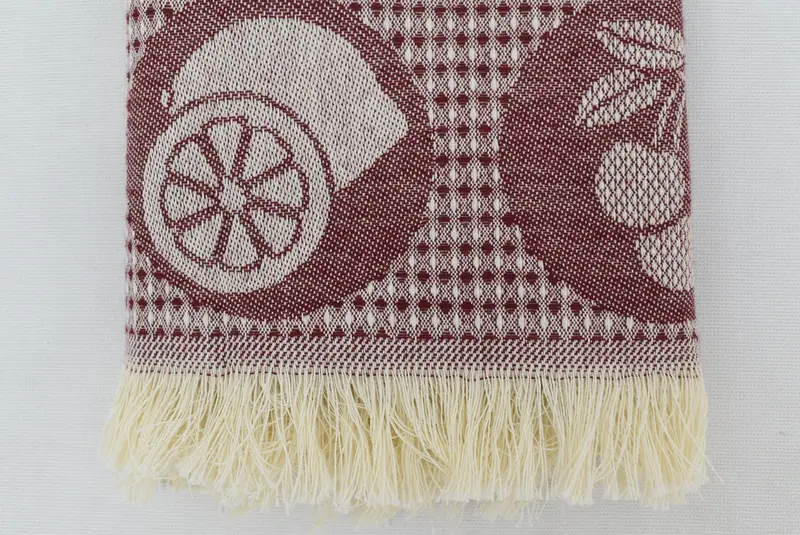 28x20 Cotton Fruits Patterned Towel, Personalized Gift, Wedding Day Gift For Bride, Gift For Her, Personalized Gifts, Monogrammed Hand Towel - 6