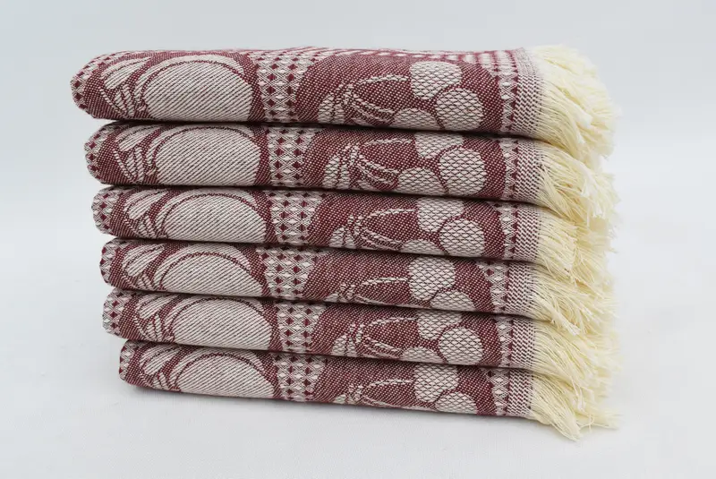 28x20 Cotton Fruits Patterned Towel, Personalized Gift, Wedding Day Gift For Bride, Gift For Her, Personalized Gifts, Monogrammed Hand Towel - 7