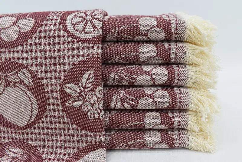 28x20 Cotton Fruits Patterned Towel, Personalized Gift, Wedding Day Gift For Bride, Gift For Her, Personalized Gifts, Monogrammed Hand Towel - 1