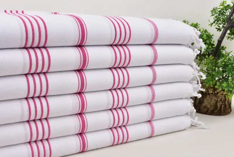 Hammam Towel USA, Lightweight towel, Bathroom Towel, 70x40 Cotton Striped Towel, Luxury Turkish Bath Towel, Hammam towel, Bachelorette Party Gift - 3