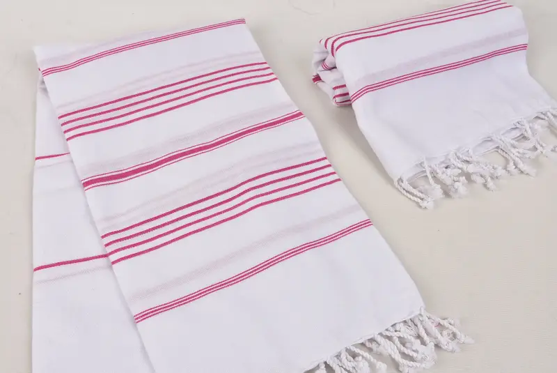 Hammam Towel USA, Lightweight towel, Bathroom Towel, 70x40 Cotton Striped Towel, Luxury Turkish Bath Towel, Hammam towel, Bachelorette Party Gift - 7