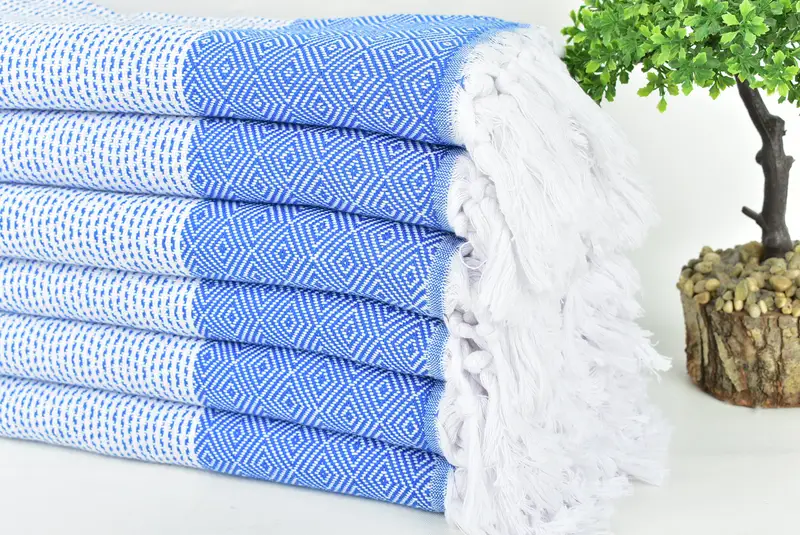 70x40 Cotton Diamond Towel, Best Beach Towel, Organic Beach Towel, Monogram Beach Towel, Peshtemal, Turkish bath towel for spa, Personalized Towel - 3