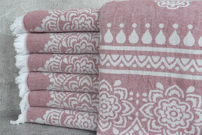 Bachelorette Party Gifts Bridesmaids, Bachelor Towel, 70x40 Cotton Floral Patterned Towel, Wedding Favors, Bachelor Gift, Lightweight Turkish towel - 2