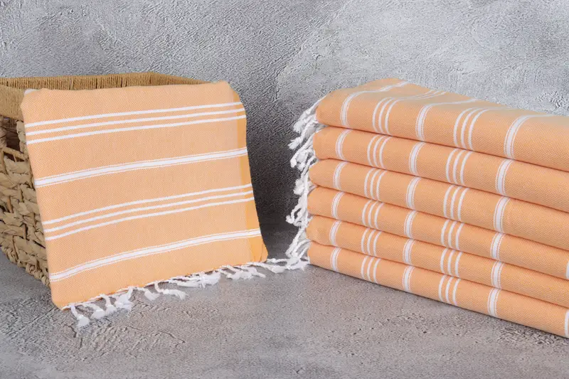 Gift For Her, Xmas Gifts, Small Bath Towels, 40x24 Cotton Striped Towel, Organic Tea Towel, Embroidery Towels, Bridesmaid Gifts, Custom Hand Towel - 3