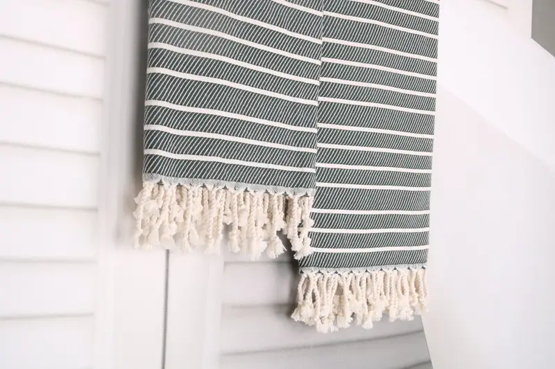 Quick-dry towel, Merry Christmas Gifts, Sand-free towel, 70x40 Bamboo Striped Towel, Bachelorette Party Items, Custom Towel, Summer Gift Ideas - 8