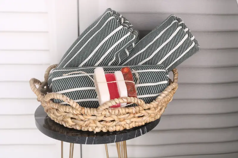 Quick-dry towel, Merry Christmas Gifts, Sand-free towel, 70x40 Bamboo Striped Towel, Bachelorette Party Items, Custom Towel, Summer Gift Ideas - 4