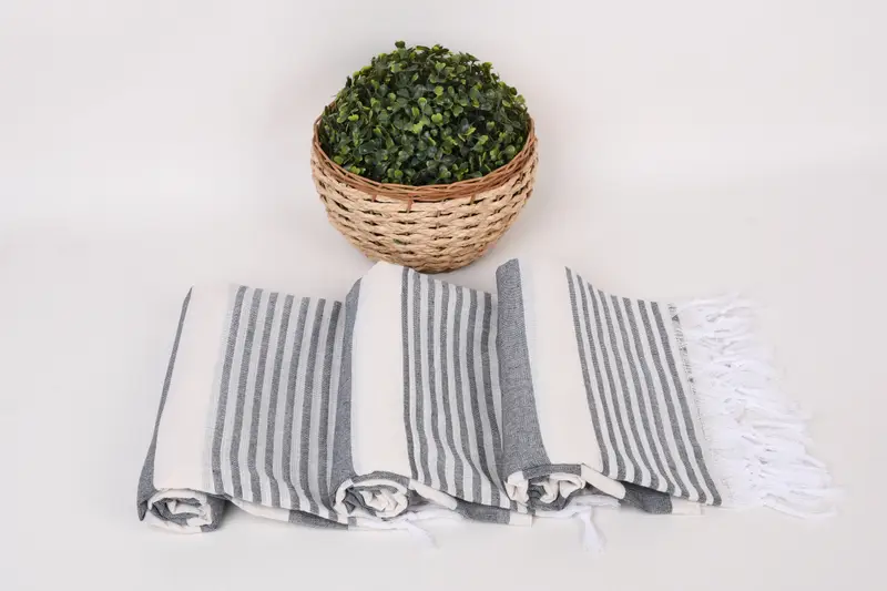 68x36 Cotton Striped Towel, Turkish Towel Set, Bridesmaid Favors, Custom Wedding Gift, Soft towel, Turkish Towel Bulk, Bachelorette Party Gifts - 8