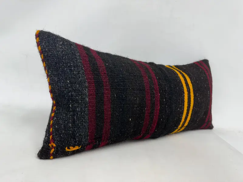 16x36 Brown Pillow Cover, Handmade Throw Pillow Cover, Pillow Cover, Turkish Kilim Pillow, Kilim Pillow Cover, Kilim Cushion Sham - 3