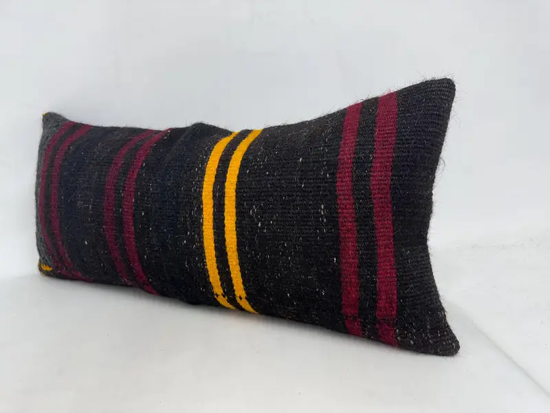 16x36 Brown Pillow Cover, Handmade Throw Pillow Cover, Pillow Cover, Turkish Kilim Pillow, Kilim Pillow Cover, Kilim Cushion Sham - 4