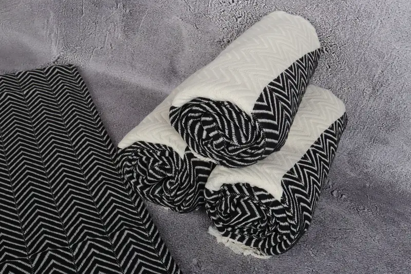 70x40 Cotton Zig zag Towel, Boyfriend Christmas Gift, Girl Trip Party Favor, Summer Gift, Home Decor Gifts, Bachelorette Party Gifts Bridesmaids - 8
