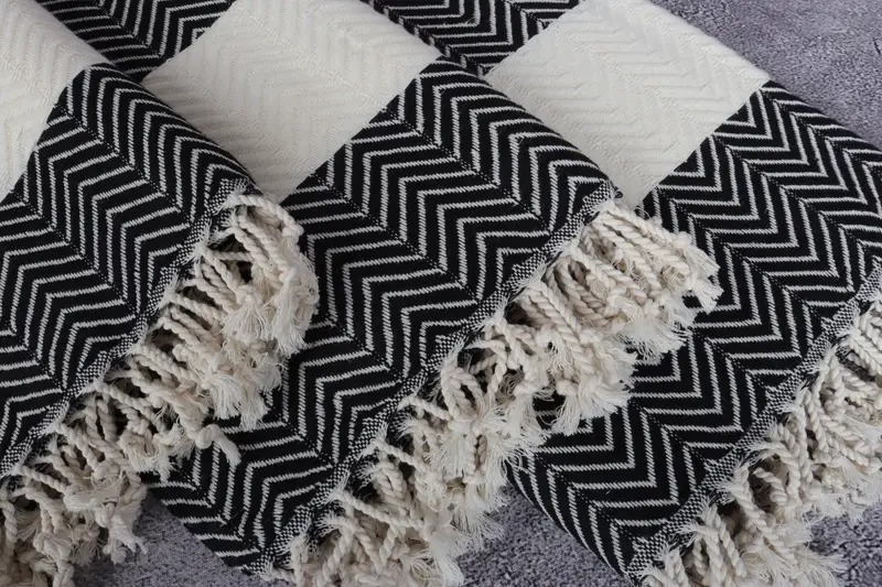 70x40 Cotton Zig zag Towel, Boyfriend Christmas Gift, Girl Trip Party Favor, Summer Gift, Home Decor Gifts, Bachelorette Party Gifts Bridesmaids - 5
