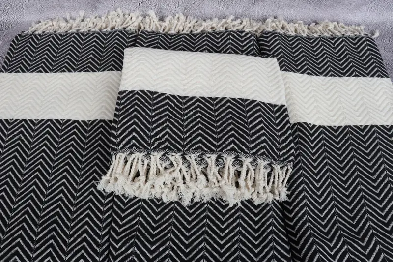 70x40 Cotton Zig zag Towel, Boyfriend Christmas Gift, Girl Trip Party Favor, Summer Gift, Home Decor Gifts, Bachelorette Party Gifts Bridesmaids - 4