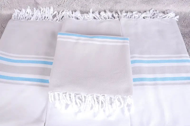 Best Beach Towel, Gift For The Home Decor, Housewarming Gift, 70x40 Cotton Striped Towel, Bachelor Towel, Guest Towel, Hammam towel, Bridal Gifts - 4