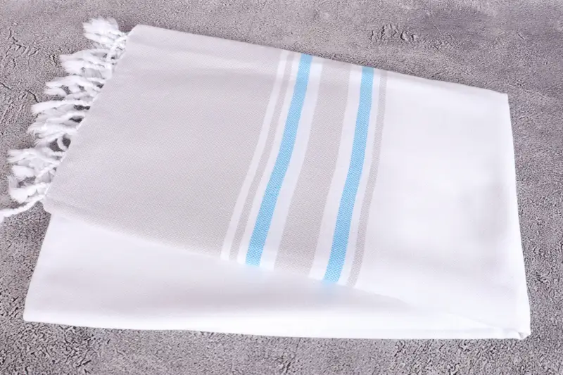 Best Beach Towel, Gift For The Home Decor, Housewarming Gift, 70x40 Cotton Striped Towel, Bachelor Towel, Guest Towel, Hammam towel, Bridal Gifts - 6