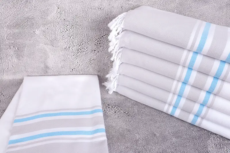 Best Beach Towel, Gift For The Home Decor, Housewarming Gift, 70x40 Cotton Striped Towel, Bachelor Towel, Guest Towel, Hammam towel, Bridal Gifts - 2