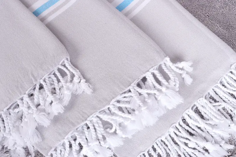 Best Beach Towel, Gift For The Home Decor, Housewarming Gift, 70x40 Cotton Striped Towel, Bachelor Towel, Guest Towel, Hammam towel, Bridal Gifts - 5