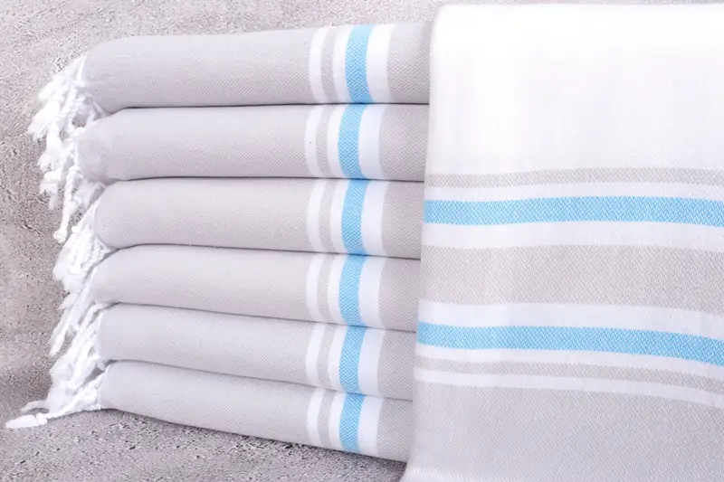 Best Beach Towel, Gift For The Home Decor, Housewarming Gift, 70x40 Cotton Striped Towel, Bachelor Towel, Guest Towel, Hammam towel, Bridal Gifts - 1