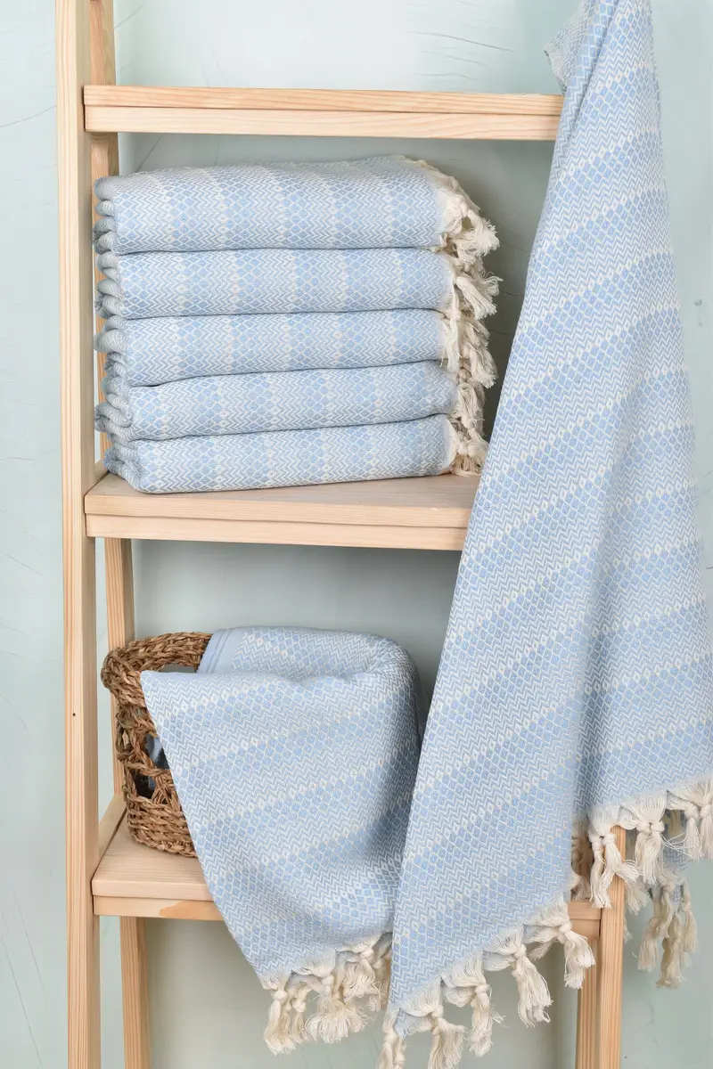 Hammam towel, 70x38 Cotton Diamond Towel, Bridal Shower Gifts, Miami Bachelorette Party Favors, Scarf Towel, Wedding Gift, Personalized Towel - 3