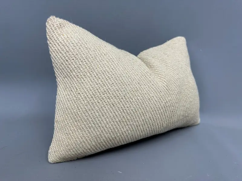12x20 Beige Pillow Sham, Living Room Throw Pillow Sham, Cushion, Boho Pillow, Nomadic Pillow Sham, Gift Pillow, Throw Kilim Pillow - 2