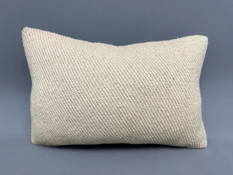 12x20 Beige Pillow Sham, Living Room Throw Pillow Sham, Cushion, Boho Pillow, Nomadic Pillow Sham, Gift Pillow, Throw Kilim Pillow - 4