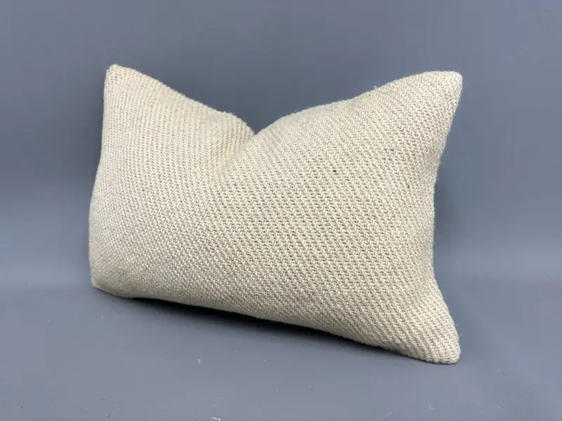 12x20 Beige Pillow Sham, Living Room Throw Pillow Sham, Cushion, Boho Pillow, Nomadic Pillow Sham, Gift Pillow, Throw Kilim Pillow - 3