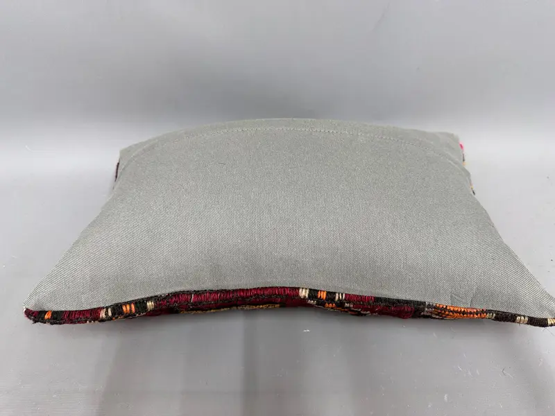 Gift Pillow, Designer Throw Pillow Sham, Antique Pillows, Home Decor Pillow, Cushion, 12x20 Red Pillow Cover, Armchair Pillow Cover, Rustic Cushion - 7