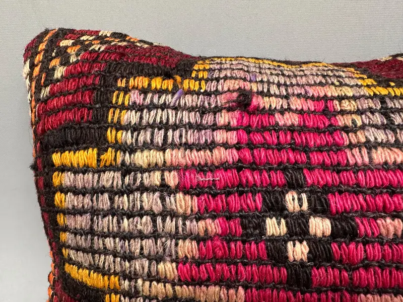Gift Pillow, Designer Throw Pillow Sham, Antique Pillows, Home Decor Pillow, Cushion, 12x20 Red Pillow Cover, Armchair Pillow Cover, Rustic Cushion - 5
