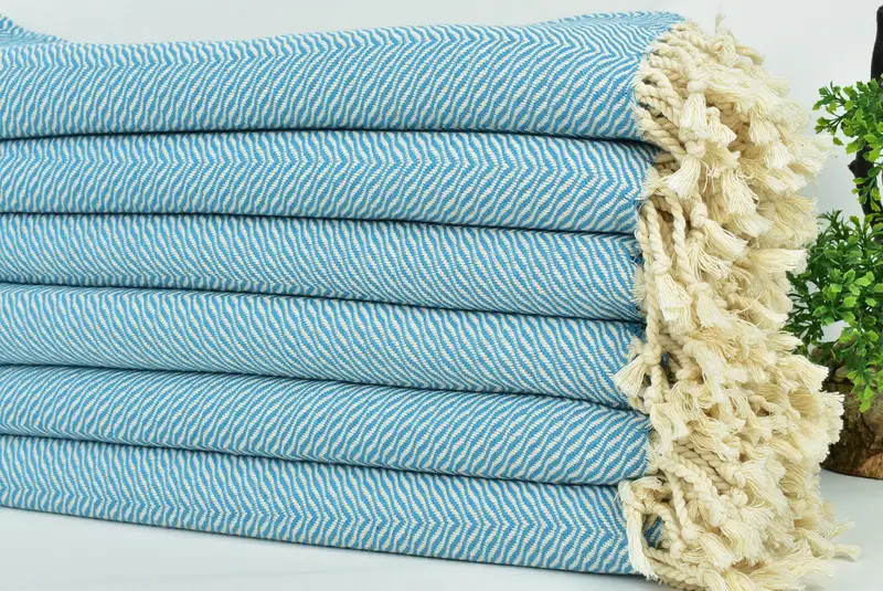 Halloween Bachelorette Party Favors, Sand-resistant towel, Bridal Shower Favor, Beach Towel Bulk, Quick-dry towel, 70x40 Cotton Chevron Towel - 3