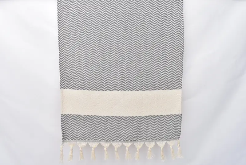 Wedding Gift, Gym Towel, Custom Turkish Towel, Turkish Towel Hand Towel, Bridal Shower Favor, 36x18 Cotton Herringbone Towel, Monogrammed Hand Towel - 8